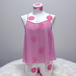 Pink Sheer Tank Like New Excellent Condition